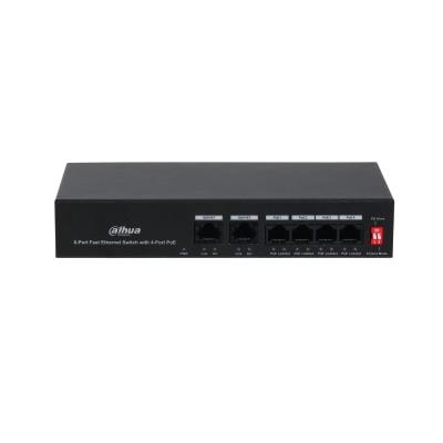 Dahua PFS3006-4ET-36 PoE коммутатор 4 порта Fast Ethernet