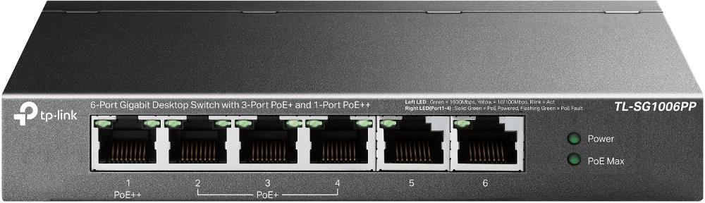 TP-LINK TL-SG1006PP Gigabit switch with PoE+