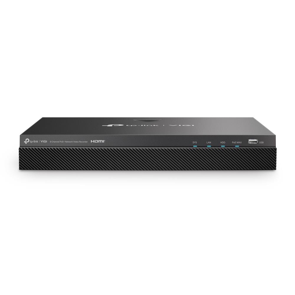TP-Link VIGI NVR2008H-8MP сетевой видеорегистратор 8 каналов PoE+