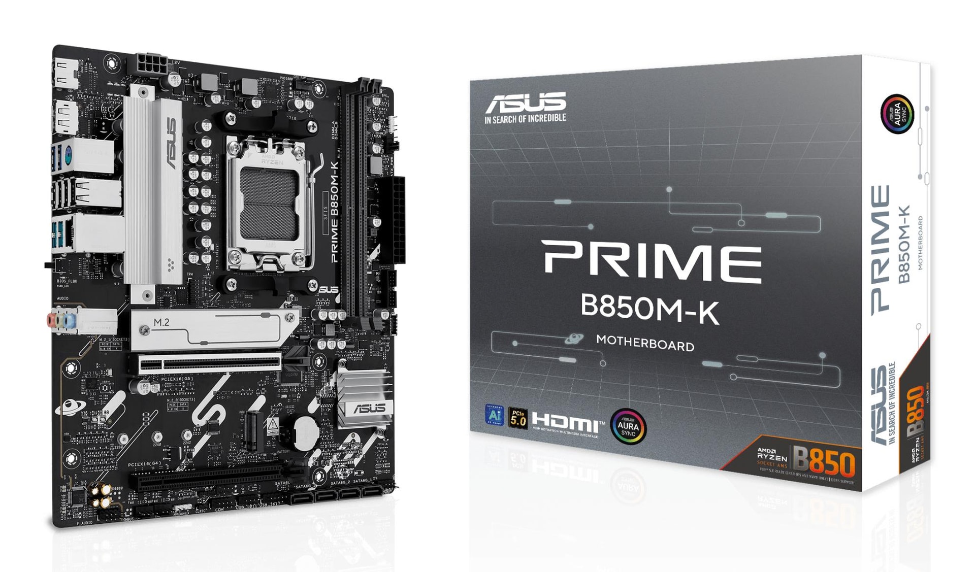 ASUS Prime B850M-K emaplaat AMD AM5 DDR5 Micro-ATX