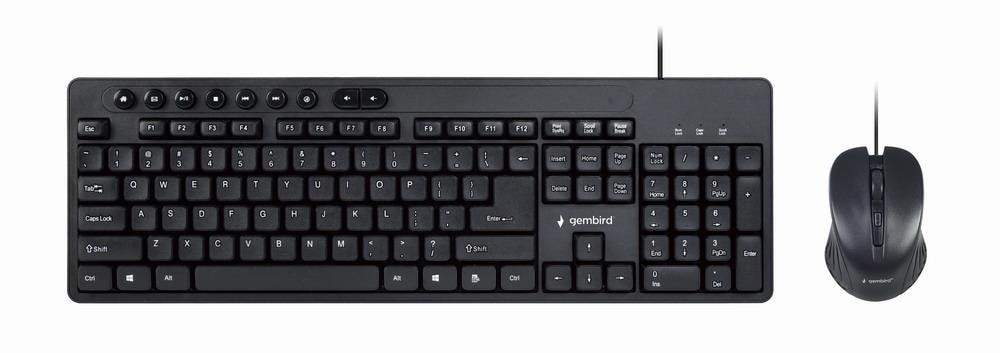 Gembird USB klaviatuur + hiir komplekt (ENG)