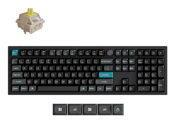 KEYCHRON Q6 ULTRA 8K Juhtmeta Mehaaniline Klaviatuur, Must