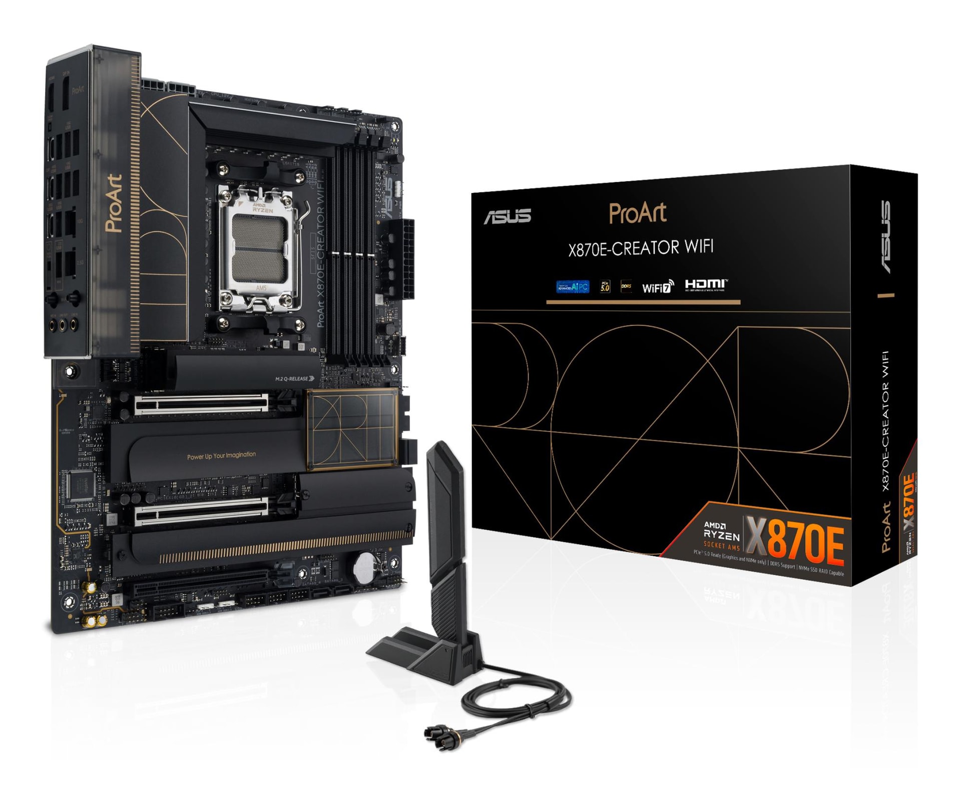 ASUS ProArt X870E Creator WiFi emaplaat AMD AM5 DDR5 ATX