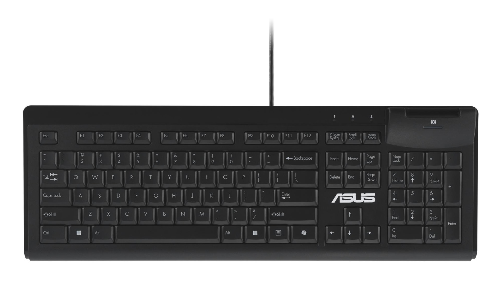 ASUS KU100 Black Keyboard with Smart Card Reader
