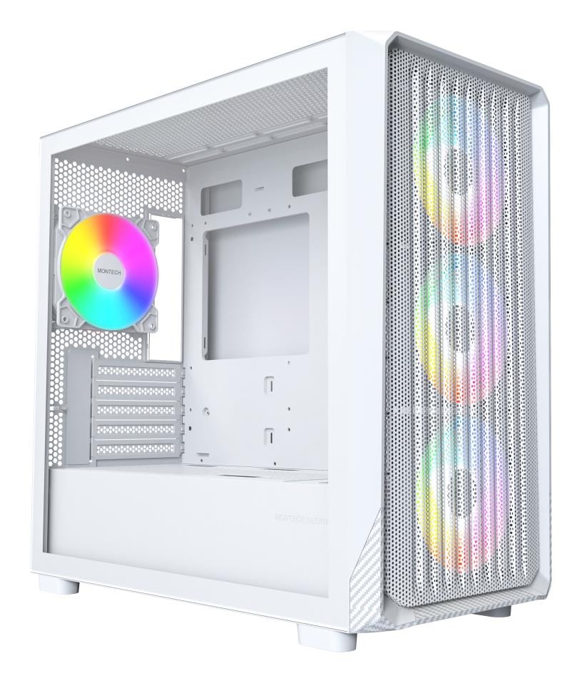 Montech X5M Micro ATX/Mini-ITX Mid Tower PC Case White