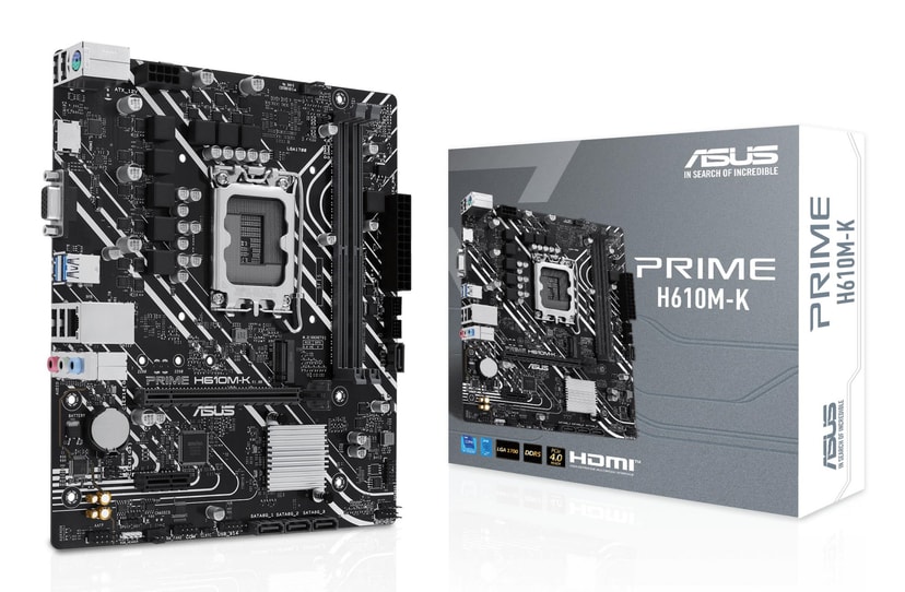 ASUS Prime H610M-K emaплата Intel LGA1700 DDR5 Micro-ATX