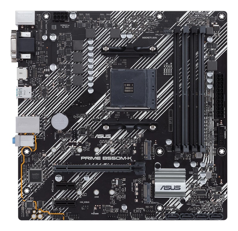 ASUS Prime B550M-K emaplaat AMD AM4 protsessoritele, micro ATX