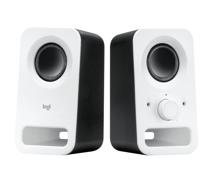 Logitech Z150 2.0 valged kõlarid juhtmega