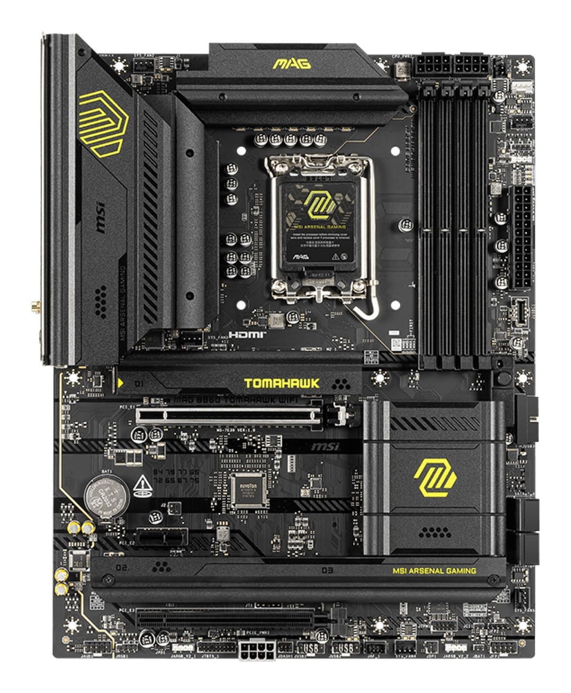 MSI B860 Tomahawk WiFi ATX emaplaat Intel LGA1851