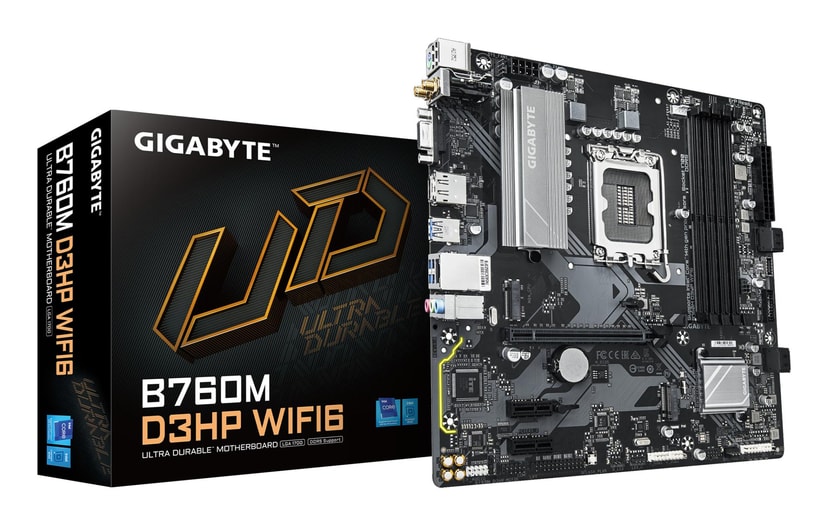 Gigabyte B760M D3H Plus WiFi emaplaat Intel LGA1700 DDR5