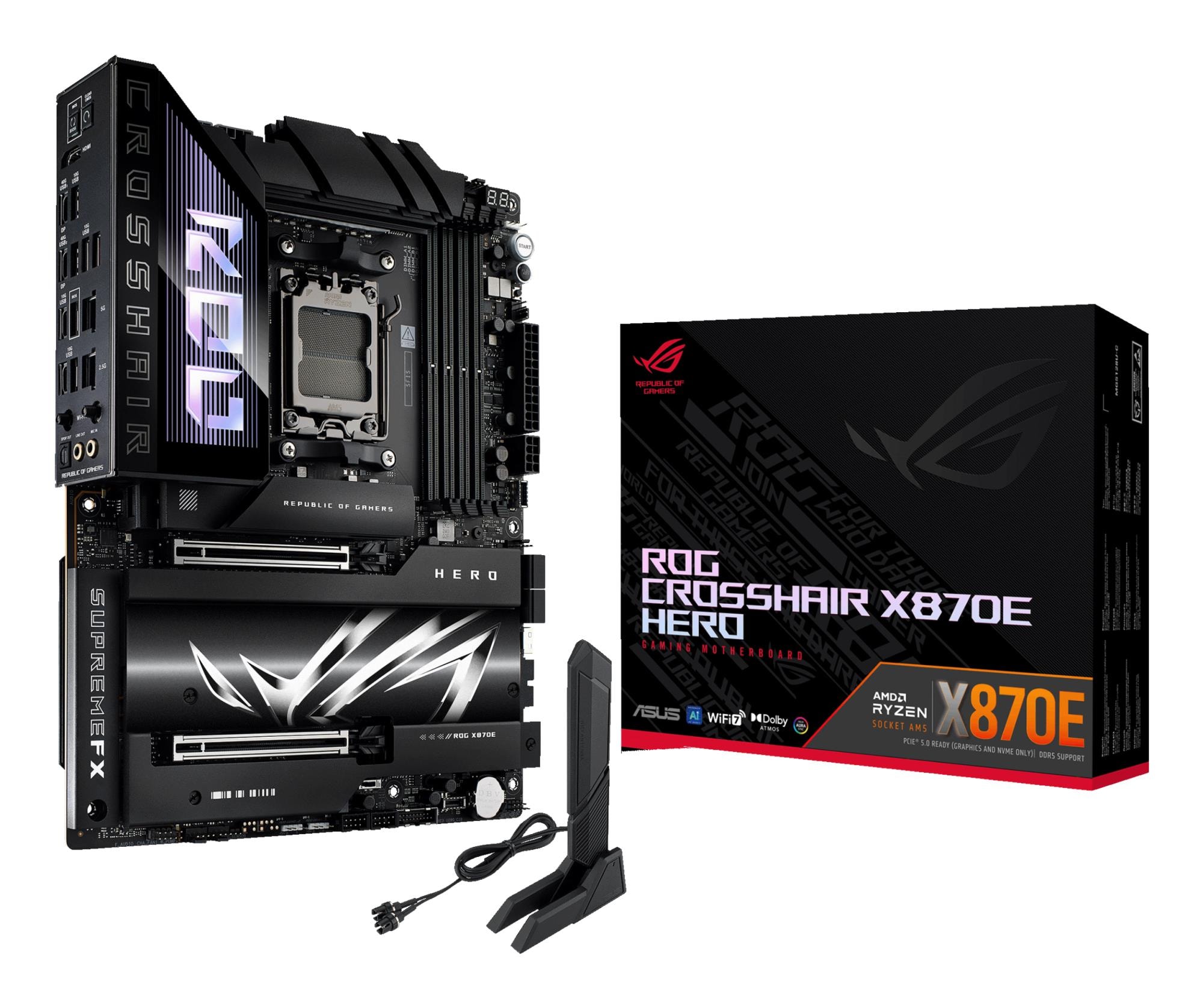 ASUS ROG Crosshair X870E Hero AM5 DDR5 ATX Gaming Motherboard
