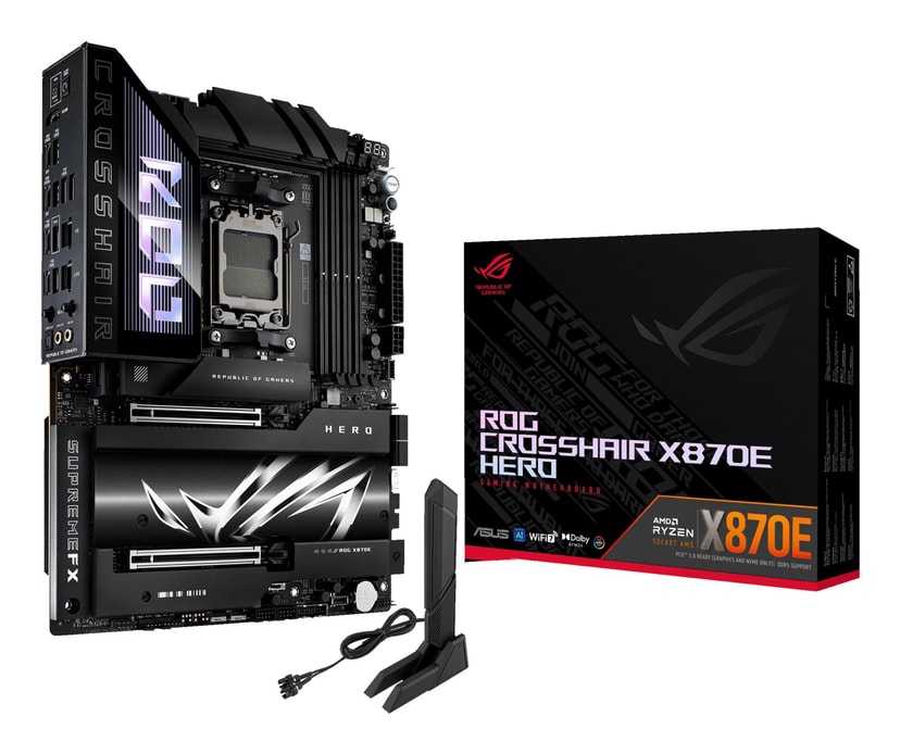 ASUS ROG Crosshair X870E Hero AMD AM5 ATX emaplaat DDR5