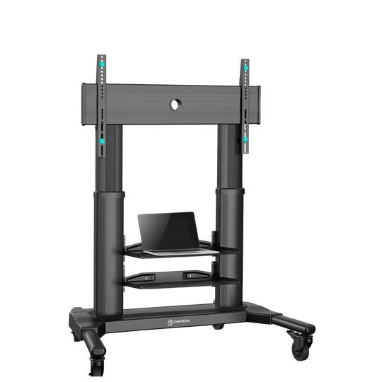 ONKRON TS2771-B Mobile TV Floor Stand for 40–80" TVs – Black