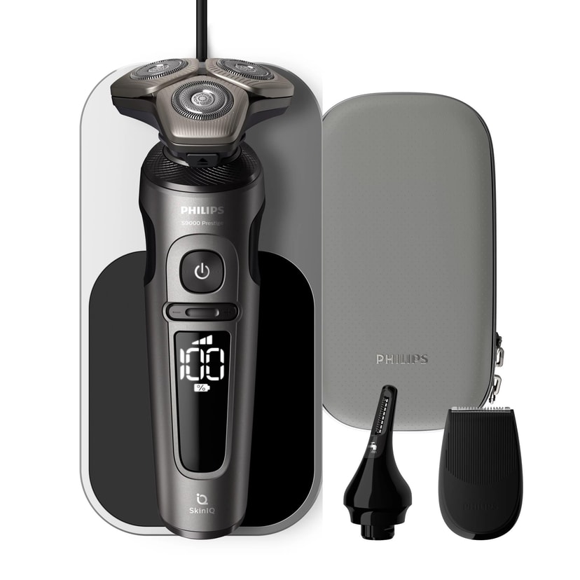 Philips SP9872/15 märg-kuiv elektrihabemenits must/hall