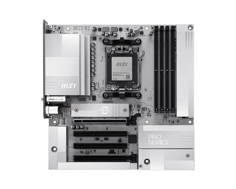 MSI PRO B850M-A WIFI PZ AMD AM5 micro-ATX emaplaat DDR5 Wi-Fi 7