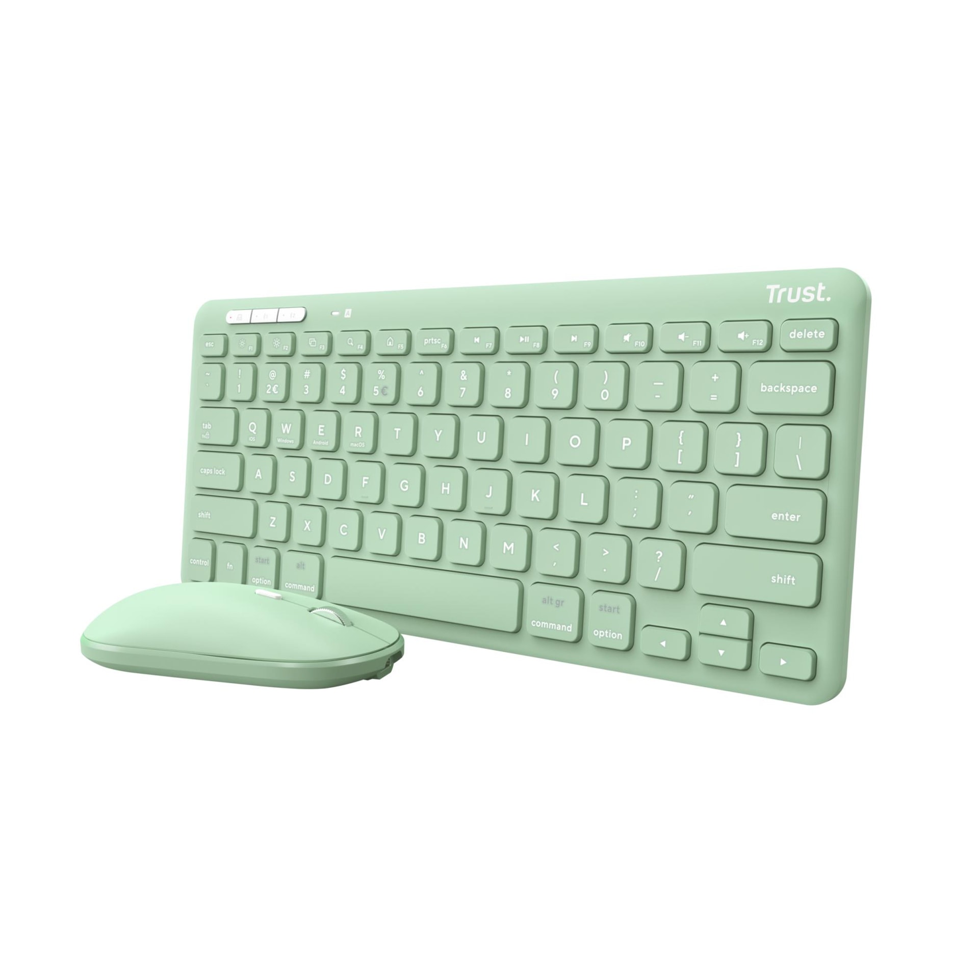 Trust Lyra Wireless Keyboard and Mouse Combo - Green