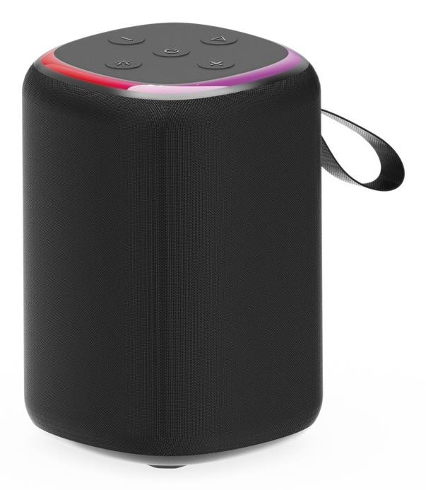 GEMBIRD SPK-BT-LED-08S Bluetooth Kõlar LED Valgusefektiga