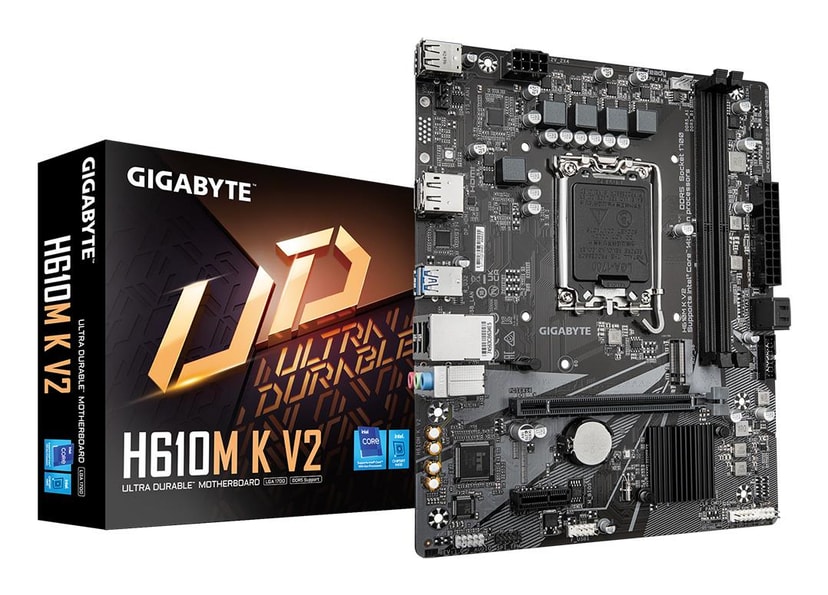 Gigabyte H610M K V2 emaплaat Intel LGA1700 DDR5 Micro-ATX
