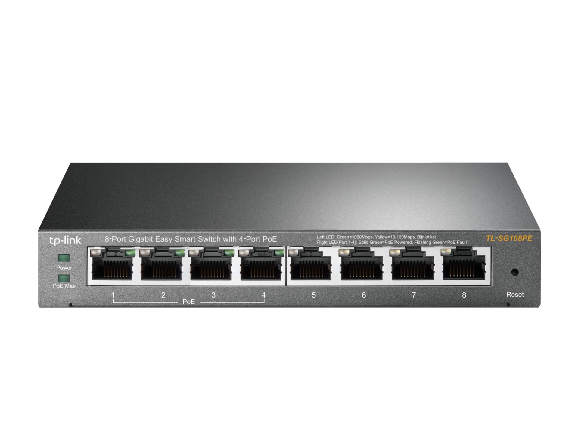 TP-LINK TL-SG108PE PoE võrgulüliti 8-port Gigabit