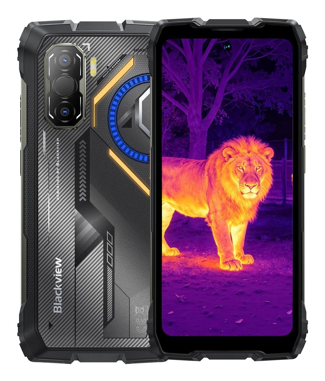 Blackview Rock 3 256GB must Android nutitelefon