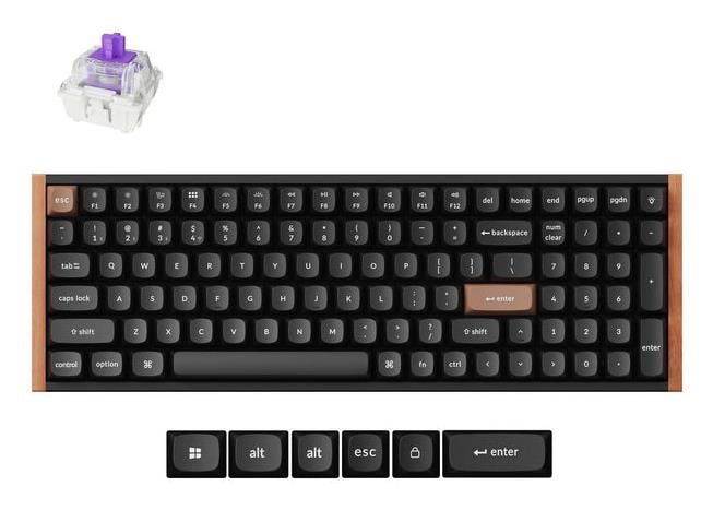 Keychron K4 HE Special Edition juhtmega ja juhtmeta klaviatuur (must)