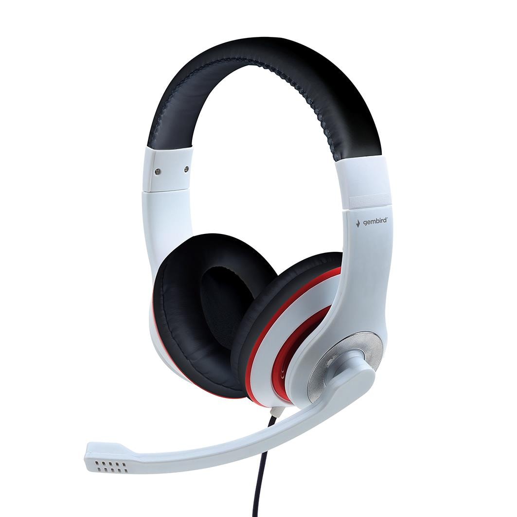 Gembird Stereo Gaming Headset White/Red