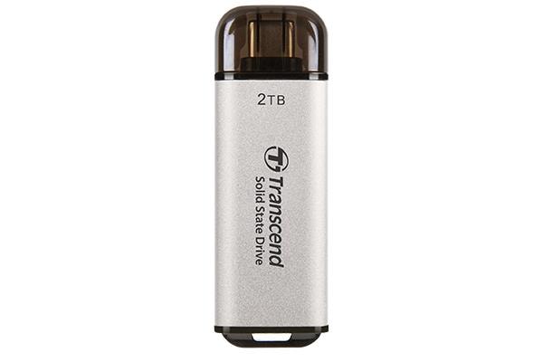 Внешний SSD Transcend ESD300 2TB (серебристый)