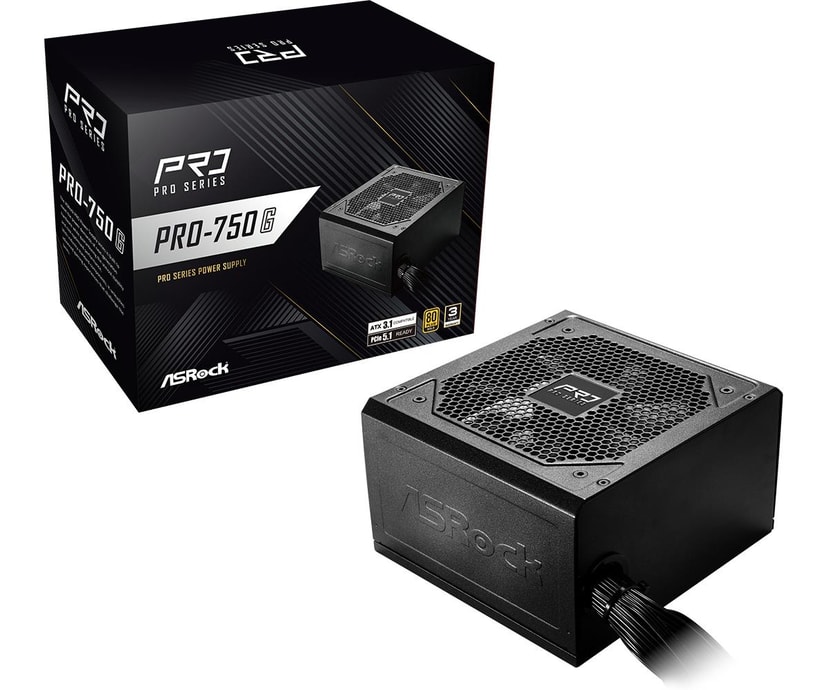 ASRock PRO-750G 750W ATX toiteplok, 80 PLUS Gold