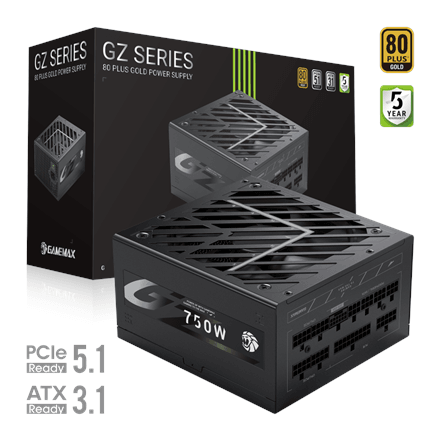 Gamemax GZ 750G 750W Gold modulaarne toiteplokk