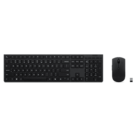 Lenovo Professional Wireless Rechargeable Combo Keyboard and Mouse