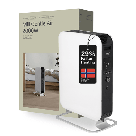 Mill AB-H2000DN 2000W Oil Filled Radiator White