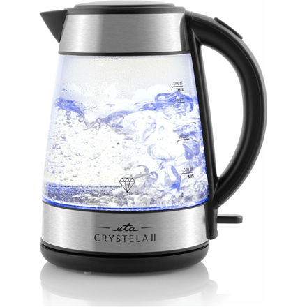 ETA Kettle | Crystela II 1154 90000 | 2200 W | Electric | 1.7 L | Glass | 360° rotational base | Glass