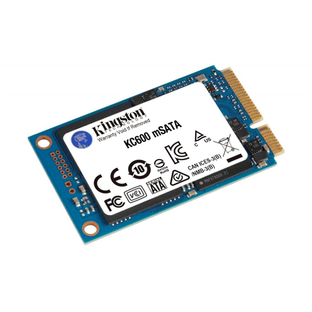 SSD Kingston KC600 512 ГБ mSATA, чтение 550 МБ/с