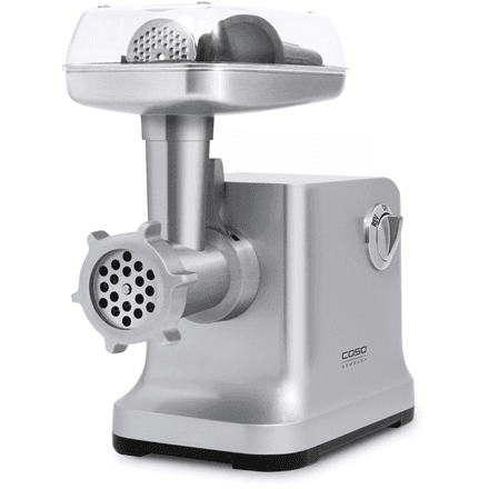 Caso FW2000 meat grinder, 2 speeds, cookie attachment, silver