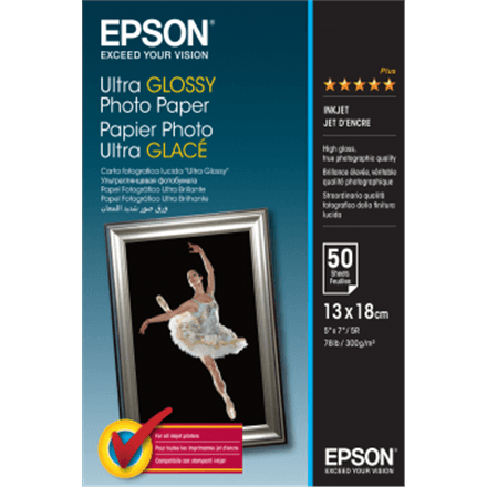 Epson Ultra Glossy Photo Paper 300g 13x18cm 50 lehte