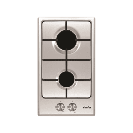 Simfer H3.200.VGRIM 2-burner gas hob stainless steel