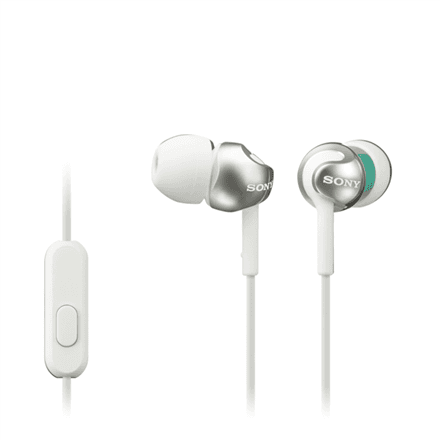Sony MDR-EX110AP In-ear Headphones White | Wired