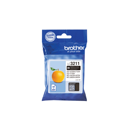 Brother LC3211BK must muste kassetid 200 lehte