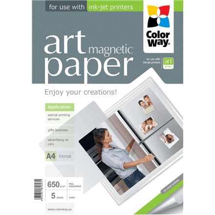 ColorWay ART Matte Magnetic Photo Paper A4 650 g/m²