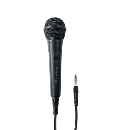 Muse MC-20B wired microphone, 6.3 mm plug, 3 m cable
