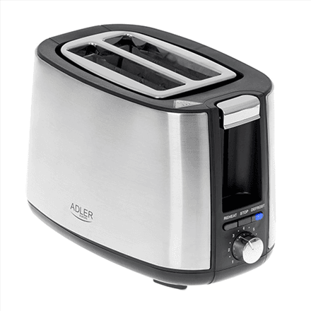 Adler AD 3214 röster 750W 2-слотовый нерж. сталь