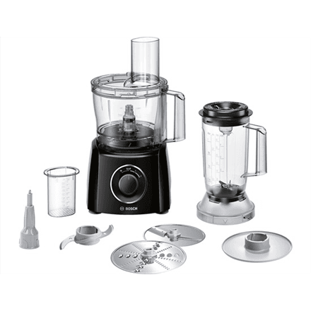 Bosch MCM3201B food processor, 800 W, 2.3 L bowl, blender, black