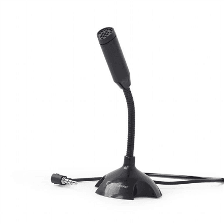 Gembird MIC-D-02 omnidirectional desktop microphone, 3.5 mm, black