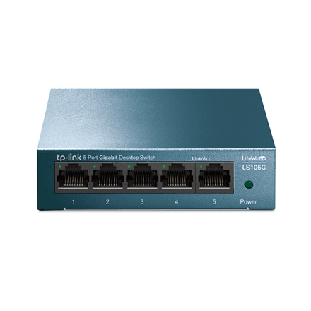 TP-LINK LS105G 5-pordiline võrgumuundur, hallitamata
