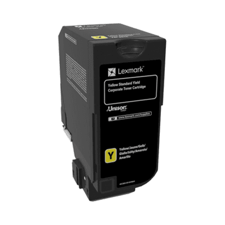 Lexmark 74C2SYE kollane lasertooner kassett