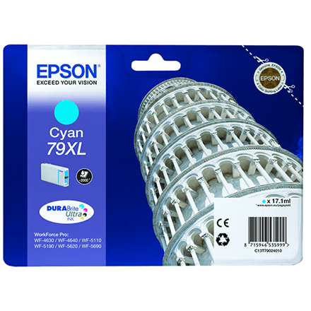Epson 79XL C13T79024010 голубой картридж 17,1 мл