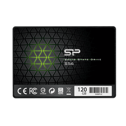 Silicon Power S56 120 GB 2.5″ SATA SSD, 460 MB/s read