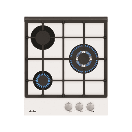Simfer H4.305.HGSBB 3-burner gas hob white