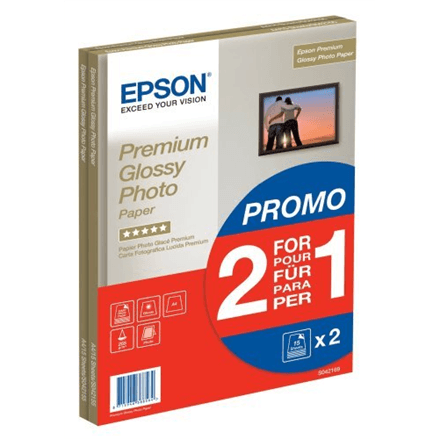 Epson Premium Glossy Photo Paper A4 255g 30 lehte