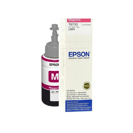 Epson T6733 картридж 70ml пурпурный для L800